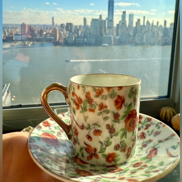 Hand painted Collectable Rare Porcelain Antique Cauldon China Tea Cup & Plate - Picture 3 of 3